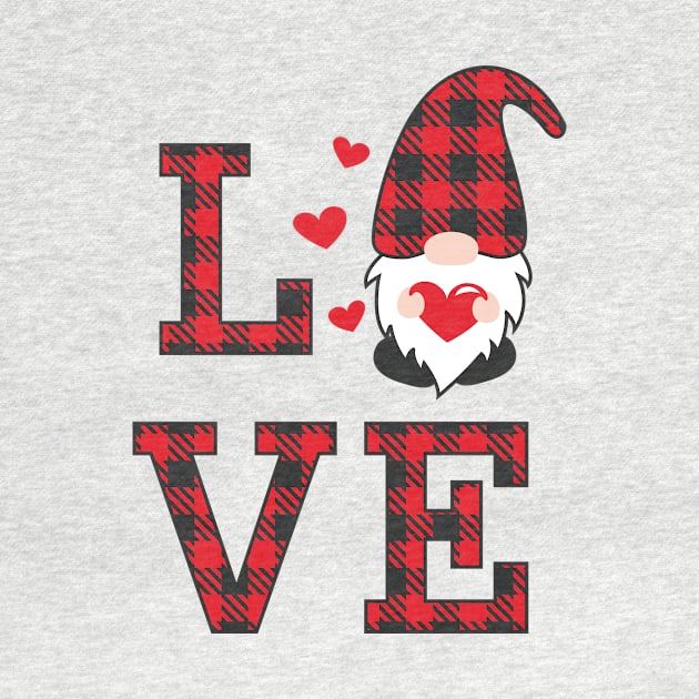 Love valentine, Valentine's Day ,Gnomes , Valentine, Valentine Gnomes,Valentine Shirt Design, Plaid heart,Plaid Gmome by maliGnom